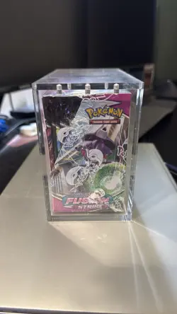 Pokemon Sword & Shield: Fusion Strike Booster Box "Case Fresh" In Acrylic Case - Image 4