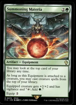 1x Summoning Materia - Commander: FINAL FANTASY - NM - MTG - Image 1