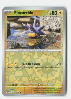 Pincurchin Reverse Holo 072/193 Common Paldea Evolved Pokemon Near Mint - Image 1