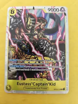 One Piece CCG Eustass Captain Kid OP10-112 SR Royal Blood NM Condition - Image 1