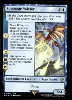 1x Summon: Valefor - Commander: FINAL FANTASY - NM - MTG - Image 1