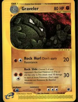 Graveler Uncommon Expedition 079/165 Fighting Normal Pokemon Card - Image 1