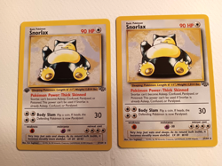 POKEMON SNORLAX 1ST EDITION AND UNLIMITED CARDS NO. 27/64 - Image 1
