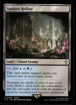 1x Sunken Hollow - Commander: FINAL FANTASY - NM - MTG - Image 1