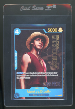 One piece Monkey D.Luffy P-055 Live Action Premium English Card Foil Near Mint - Image 1