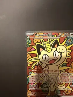 Pokemon Meowth EX Full Art Holo Rare Card 121/088 Basic Cat 170 HP - Image 2