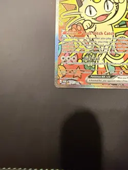 Pokemon Meowth EX Full Art Holo Rare Card 121/088 Basic Cat 170 HP - Image 5