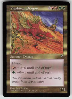 Viashivan Dragon Rare Visions MTG Near Mint 1997 - Image 1
