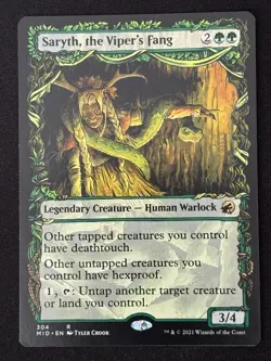 1x MTG Saryth, the Viper's Fang (Showcase) - Innistrad: Midnight Hunt (MID) #304 - Image 1