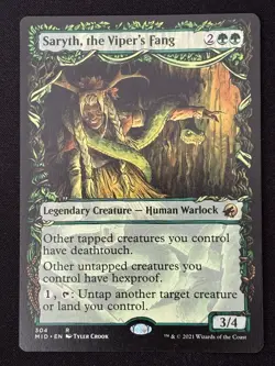 1x MTG Saryth, the Viper's Fang (Showcase) - Innistrad: Midnight Hunt (MID) #304 - Image 3