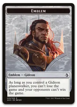 Emblem - Gideon of the Trials #25 (NM) Amonkhet AKH Magic MTG - Image 1