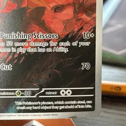 Pokemon TCG - SV Obsidian Flames Scizor Illustration Art 205/197 - NM - Image 2