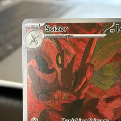 Pokemon TCG - SV Obsidian Flames Scizor Illustration Art 205/197 - NM - Image 4