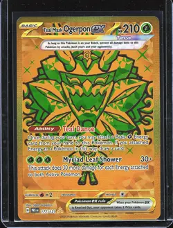 Teal Mask Ogerpon ex 177/131 Gold Secret Rare Pokemon NM B-0003 - Image 1