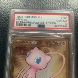 2023 Mew EX Metal 205/166 PSA 10 Ultra Premium Collection Pokemon - Image 2