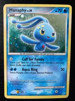 Pokemon Holo Manaphy Lv.20 4/12 Very Good/Played Condition - Image 1