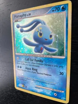 Pokemon Holo Manaphy Lv.20 4/12 Very Good/Played Condition - Image 2