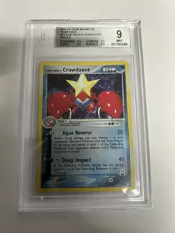 2004 Pokemon EX Team Magma Vs Aqua Crawdaunt Holo #2 Mint 9 - Image 1