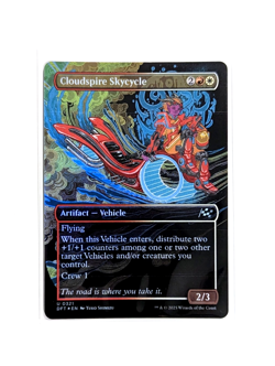 Cloudspire Skycycle U 0321 Borderless FOIL MTG Aetherdrift DFT EN NM/M - Image 1