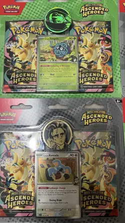 Pokemon Mega Evolution Ascended Heroes Booster Pack Tangela Komala. Lot of 4 - Image 4