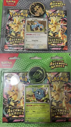 Pokemon Mega Evolution Ascended Heroes Booster Pack Tangela Komala. Lot of 4 - Image 5