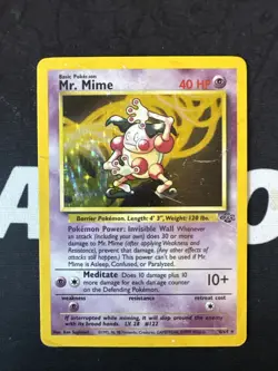 Mr. Mime (6) Unlimited Holo Holo Rare Pokemon Jungle 06/64 HP - Image 1
