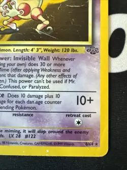 Mr. Mime (6) Unlimited Holo Holo Rare Pokemon Jungle 06/64 HP - Image 4