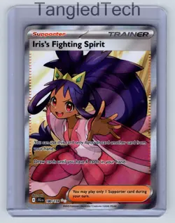 Pokemon Iris's Fighting Spirit 180/159 SV09 Journey Together English Near Mint - Image 1