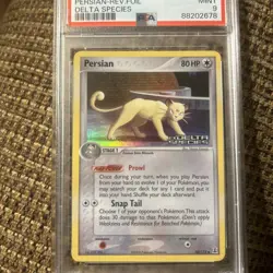 2005 Pokemon EX Delta Species Persian Reverse Foil 50/113 PSA 9 Mint - Image 2