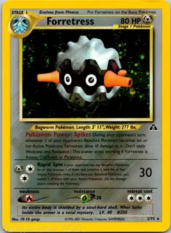 Forretress 2/75 Holo Rare Neo Discovery Pokemon NM - Image 1