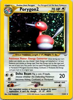 Porygon2 12/64 Holo Rare Neo Revelation Pokemon NM - Image 1
