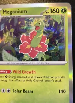 Meganium 010/132 Holo Rare Mega Evolution Pokemon TCG - Image 3