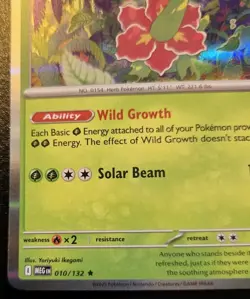 Meganium 010/132 Holo Rare Mega Evolution Pokemon TCG - Image 4