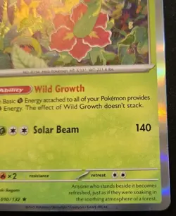 Meganium 010/132 Holo Rare Mega Evolution Pokemon TCG - Image 5