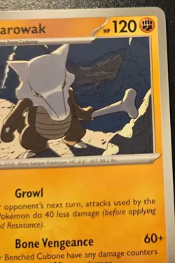 Marowak 073/142 Uncommon Scarlet & Violet: Stellar Crown Pokemon TCG - Image 3