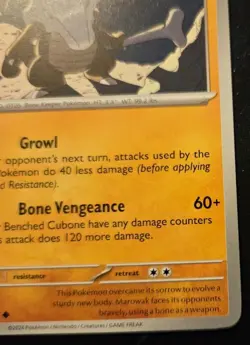 Marowak 073/142 Uncommon Scarlet & Violet: Stellar Crown Pokemon TCG - Image 5