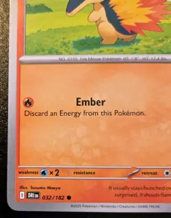 Ethan's Cyndaquil 032/182 Common Scarlet & Violet: Destined Rivals Pokemon TCG - Image 4