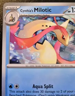 Cynthia's Milotic 053/182 Uncommon Scarlet & Violet: Destined Rivals Pokemon TCG - Image 2