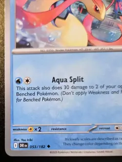 Cynthia's Milotic 053/182 Uncommon Scarlet & Violet: Destined Rivals Pokemon TCG - Image 4