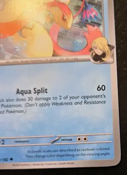 Cynthia's Milotic 053/182 Uncommon Scarlet & Violet: Destined Rivals Pokemon TCG - Image 5