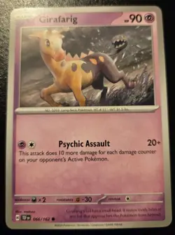 Girafarig 066/162 Common Scarlet & Violet: Temporal Forces Pokemon TCG - Image 1