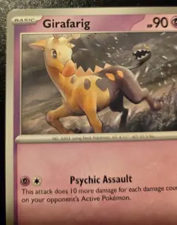 Girafarig 066/162 Common Scarlet & Violet: Temporal Forces Pokemon TCG - Image 2