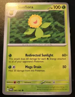 Sunflora 007/167 Uncommon Scarlet & Violet: Twilight Masquerade Pokemon TCG - Image 1