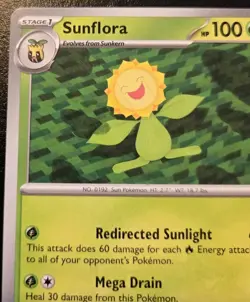 Sunflora 007/167 Uncommon Scarlet & Violet: Twilight Masquerade Pokemon TCG - Image 2
