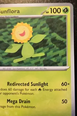 Sunflora 007/167 Uncommon Scarlet & Violet: Twilight Masquerade Pokemon TCG - Image 3