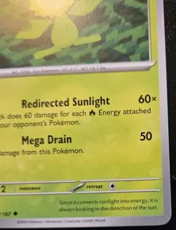 Sunflora 007/167 Uncommon Scarlet & Violet: Twilight Masquerade Pokemon TCG - Image 5