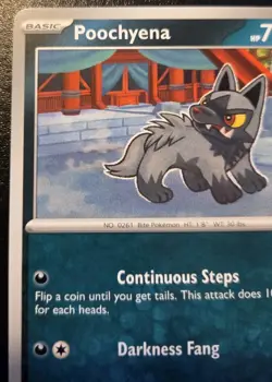 Poochyena 113/167 Common Scarlet & Violet: Twilight Masquerade Pokemon TCG - Image 2