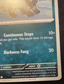 Poochyena 113/167 Common Scarlet & Violet: Twilight Masquerade Pokemon TCG - Image 5