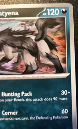 Mightyena 114/167 Uncommon Scarlet & Violet: Twilight Masquerade Pokemon TCG - Image 3