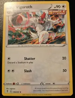 Vigoroth 130/203 Uncommon Sword & Shield: Evolving Skies Pokemon TCG - Image 1
